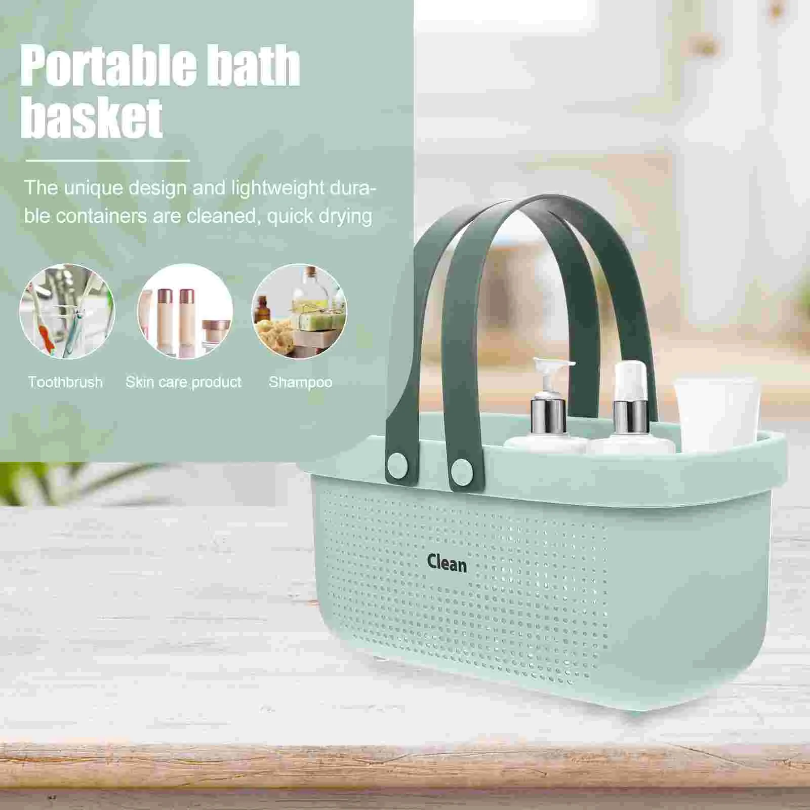 Banheiro Hand Wash Plastic Basket, artigos De Higiene Pessoal Sacos para Banheiro, Bolsas Caixas De Armazenamento, Tote Cestas, Despensa Do Chuveiro