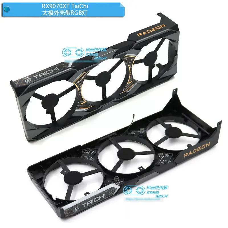 New Frame Shell  Fans for ASROCK  RX9070 RX9070XT TaiChi Graphics Video Card