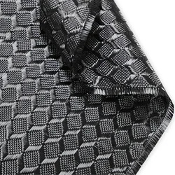 Kafu KFC240D 3K three-dimensional honeycomb diamond pattern jacquard car motorcycle helmet surface decoration carbon fiber cloth