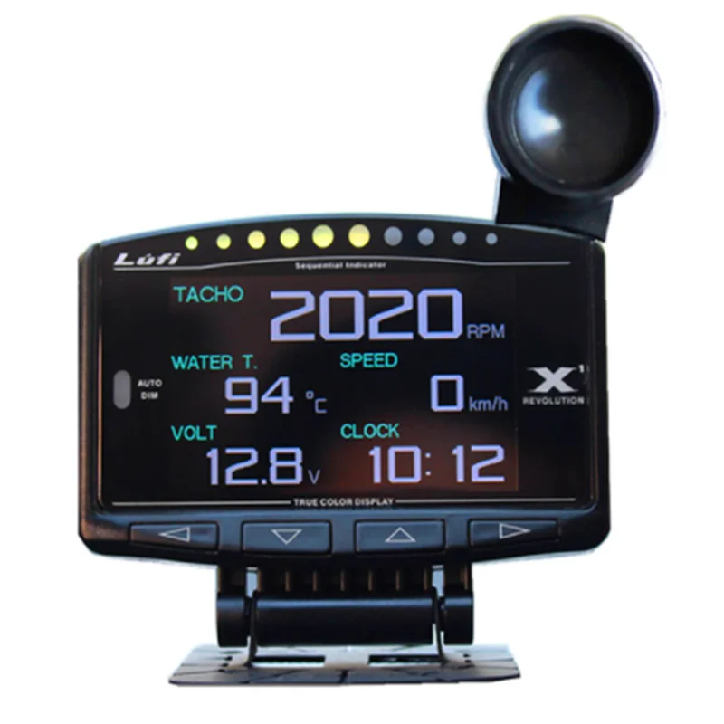 Lufi X1 Gauge Automobile Smart OBD 2 Auto Meter Speedometer Mini Lufi X1 Digital Oil Pressure Turbine Car Gauge OBD 2 Monitor 1