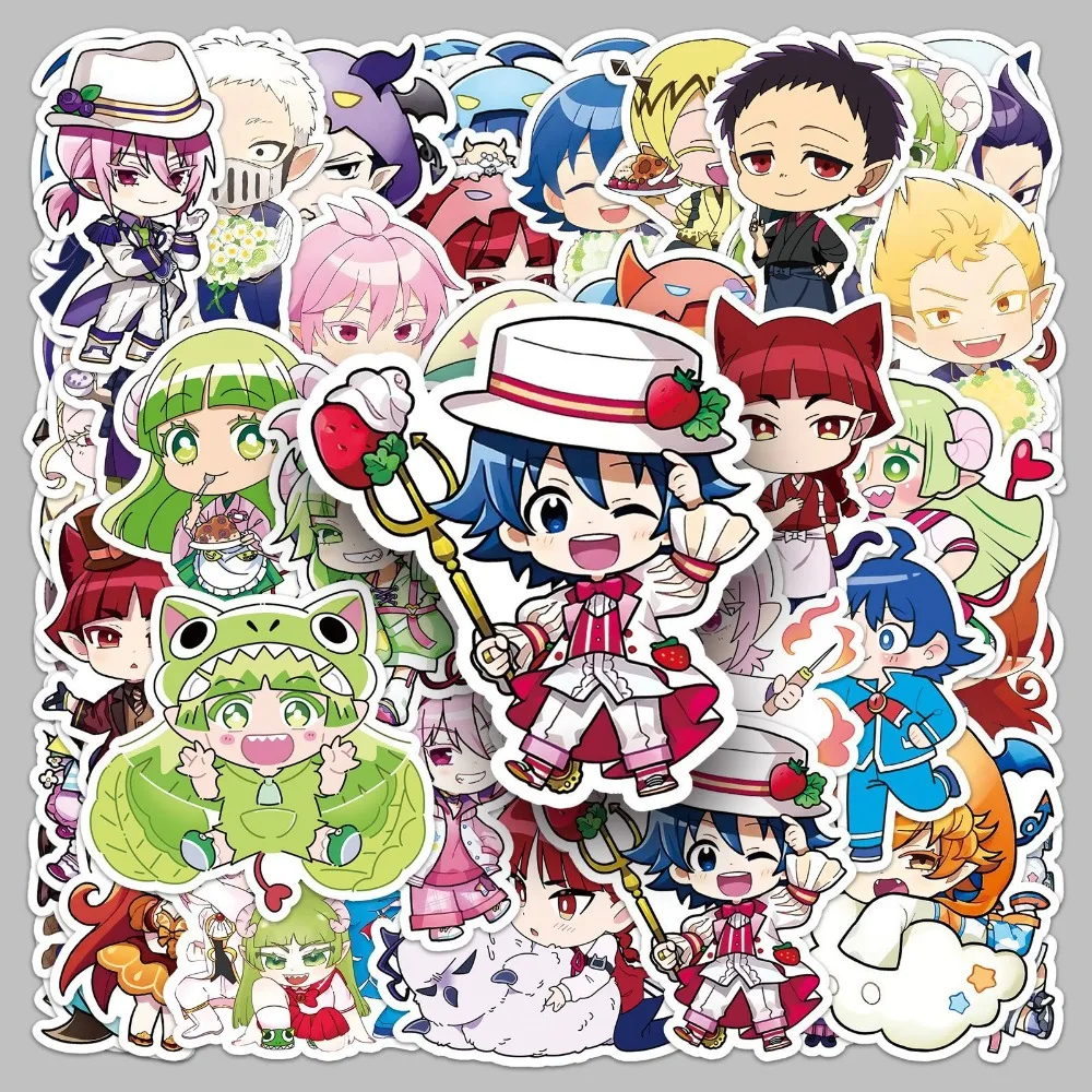 50pcs Animation Welcome To Demon School! Iruma-kun Graffiti Stickers Suitcase Water Cup Guitar Mobile Phone Decoration Decals