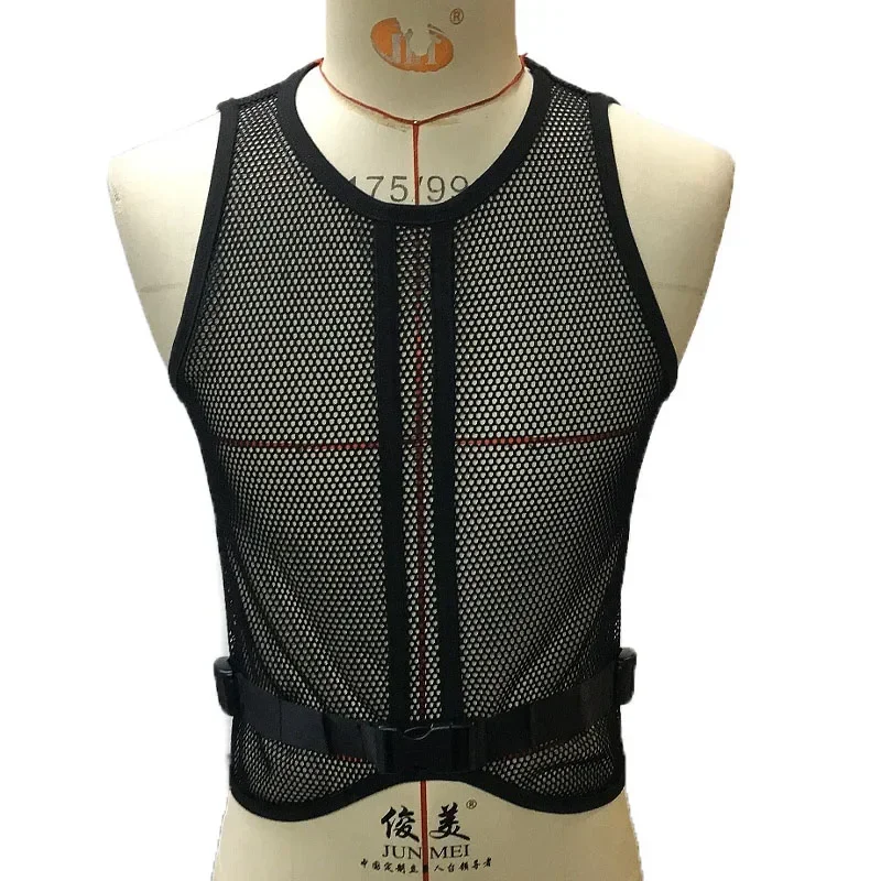 New Breathable Cool Motorcycle Street Fashion Vest, Sexy Sheer Gauze Muscle Men's Tank Top, Bar Club Party Men's Performance Top
