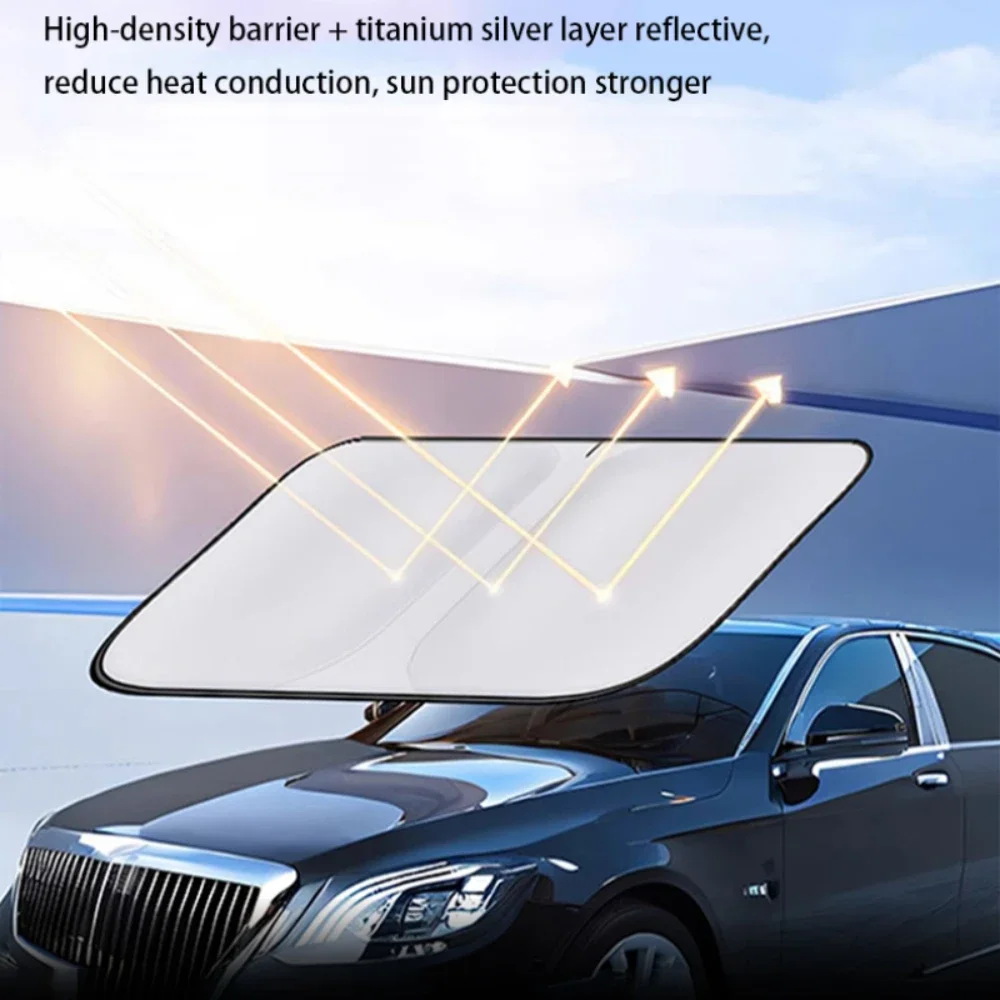 Car Windshield SunShade Cover Fit For VW Volkswagen Golf 7 Golf 8 MK7 ID-4 ID-6 Tiguan MK2 Skoda Octavia Anti UV Car Accessories