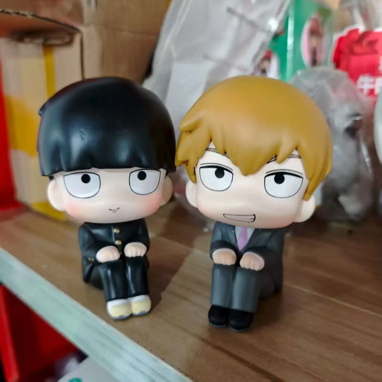 أنيمي تبحث Arataka Reigen الغوغاء النفسي 100 Shigeo Kageyama نسخة لطيف عمل نموذج لجسم لعبة 10 سنتيمتر