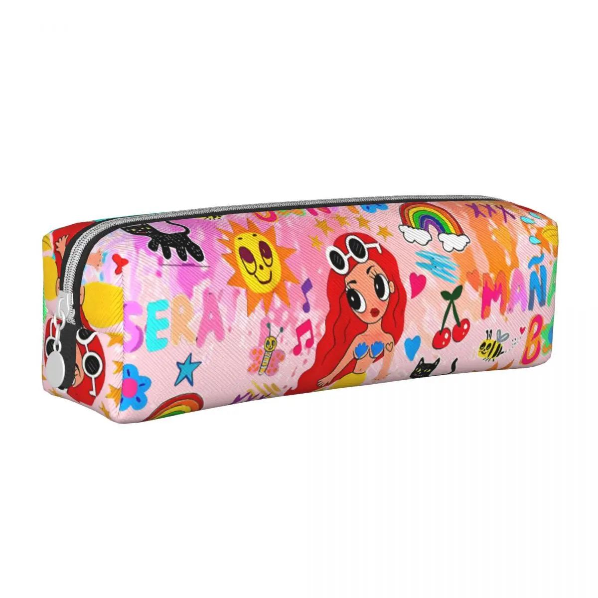 estojos coloridos karol g lapis de ziper escolar fun hip hop reggaeton music pen bolsa para meninas e meninos grande capacidade 01