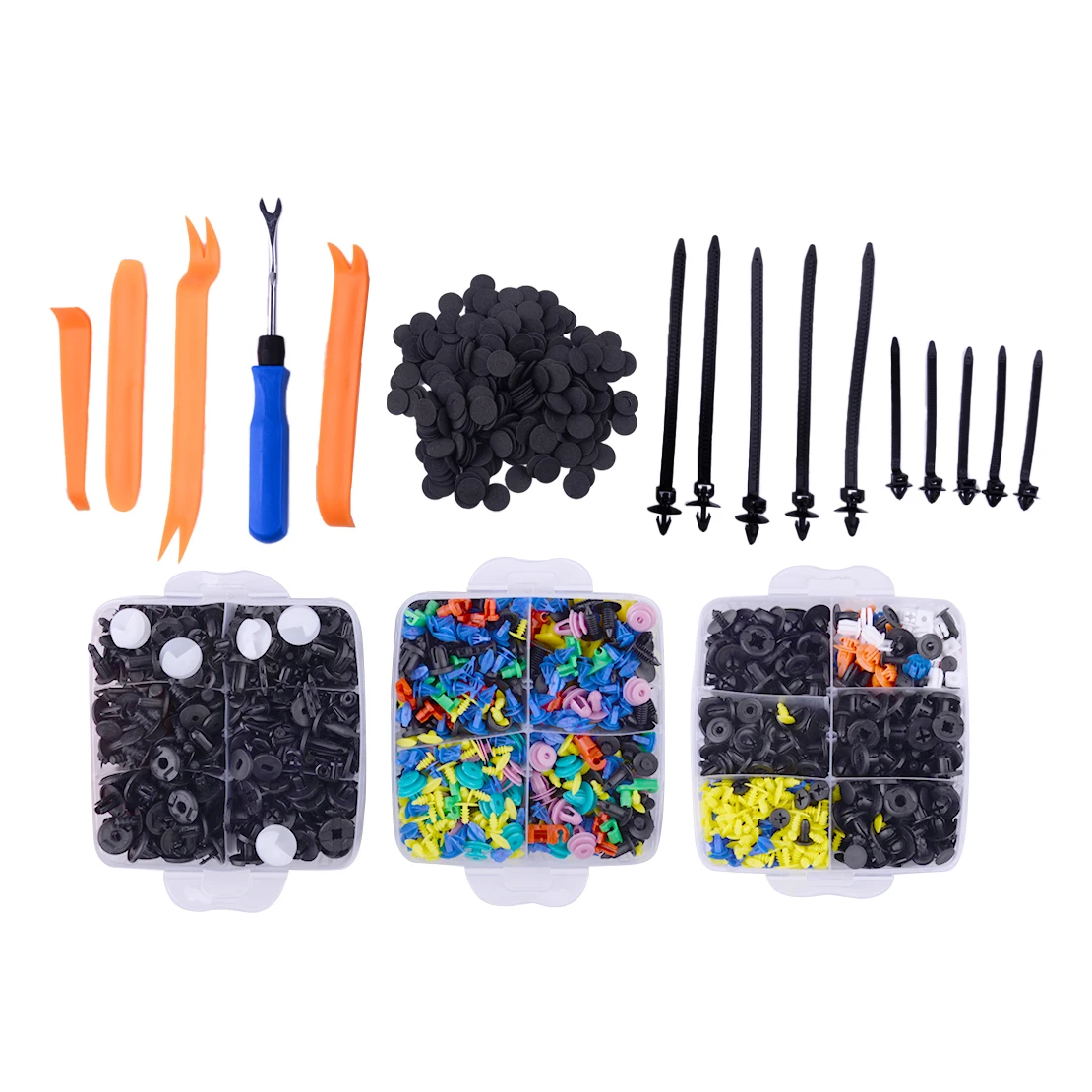 

Универсальная обшивка кузова, бампера, штифт, фиксатор, зажим, заклепка, зажим, ассортимент прокладок, накладка, линия, кабельная стяжка, набор инструментов для жгута проводов