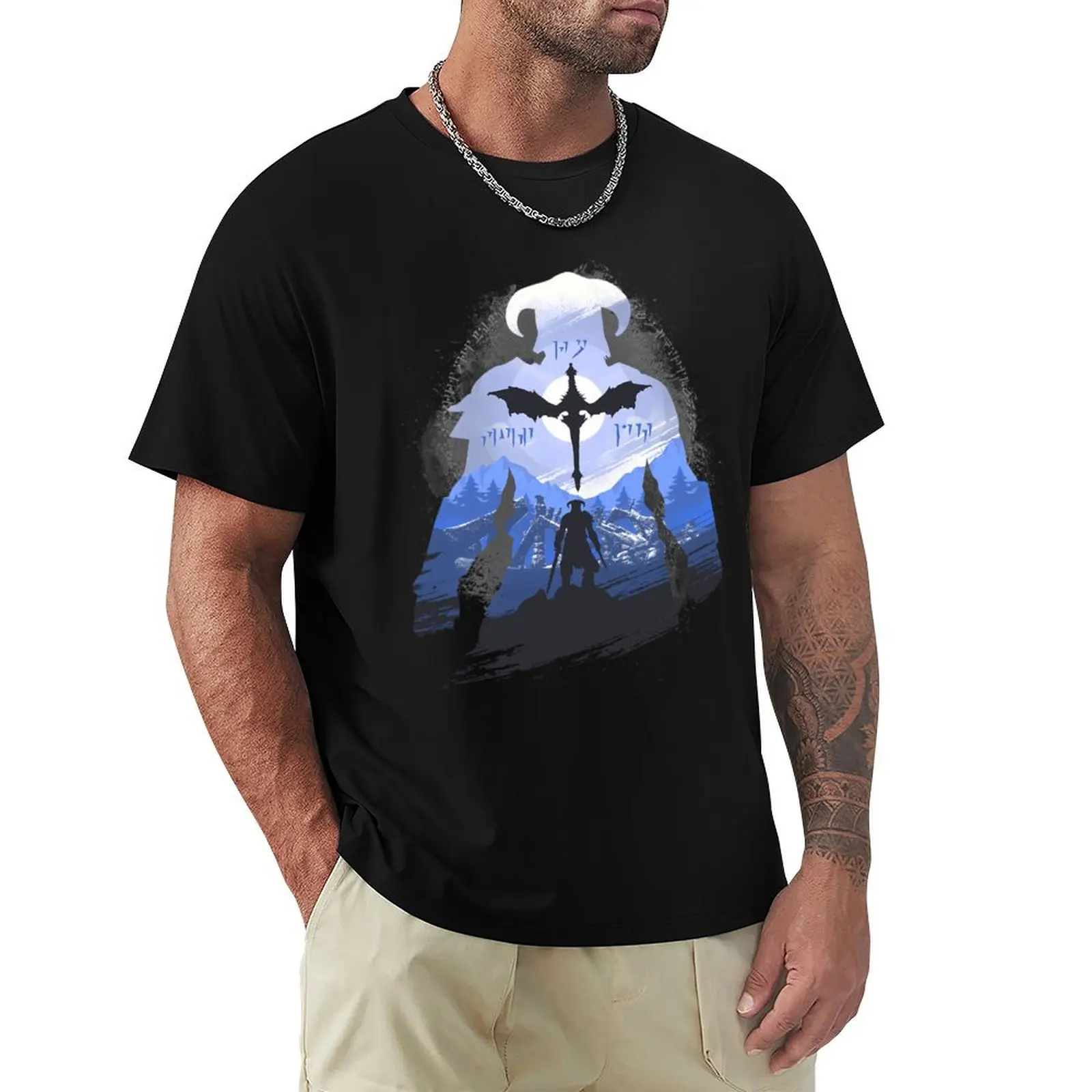 

The Last Dragonborn T-Shirt animal prinfor boys sports fans anime clothes anime shirt shirts graphic tee men