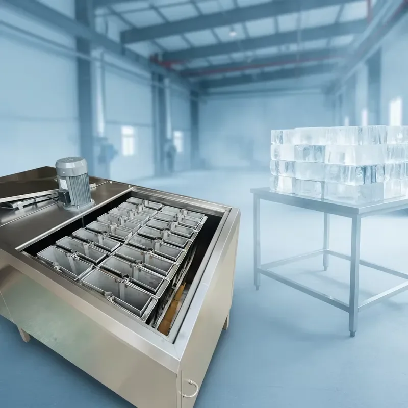 Ice Brick Maker Machine For Fishing Industry Food Cooling Cold Storage Block Ice Producing Equipment