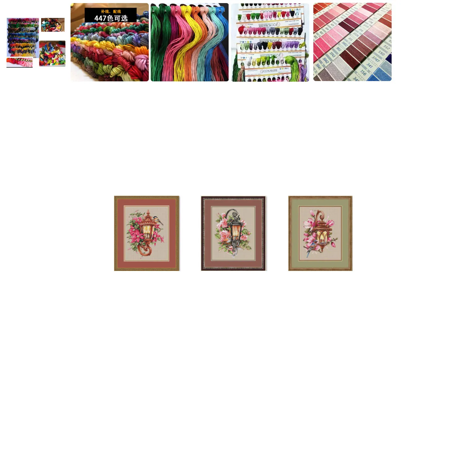 

Набор для вышивки крестом DIY Набор Красный цветок и настенный светильник Набор для вышивки крестом Новые поделки Ручная вышивка