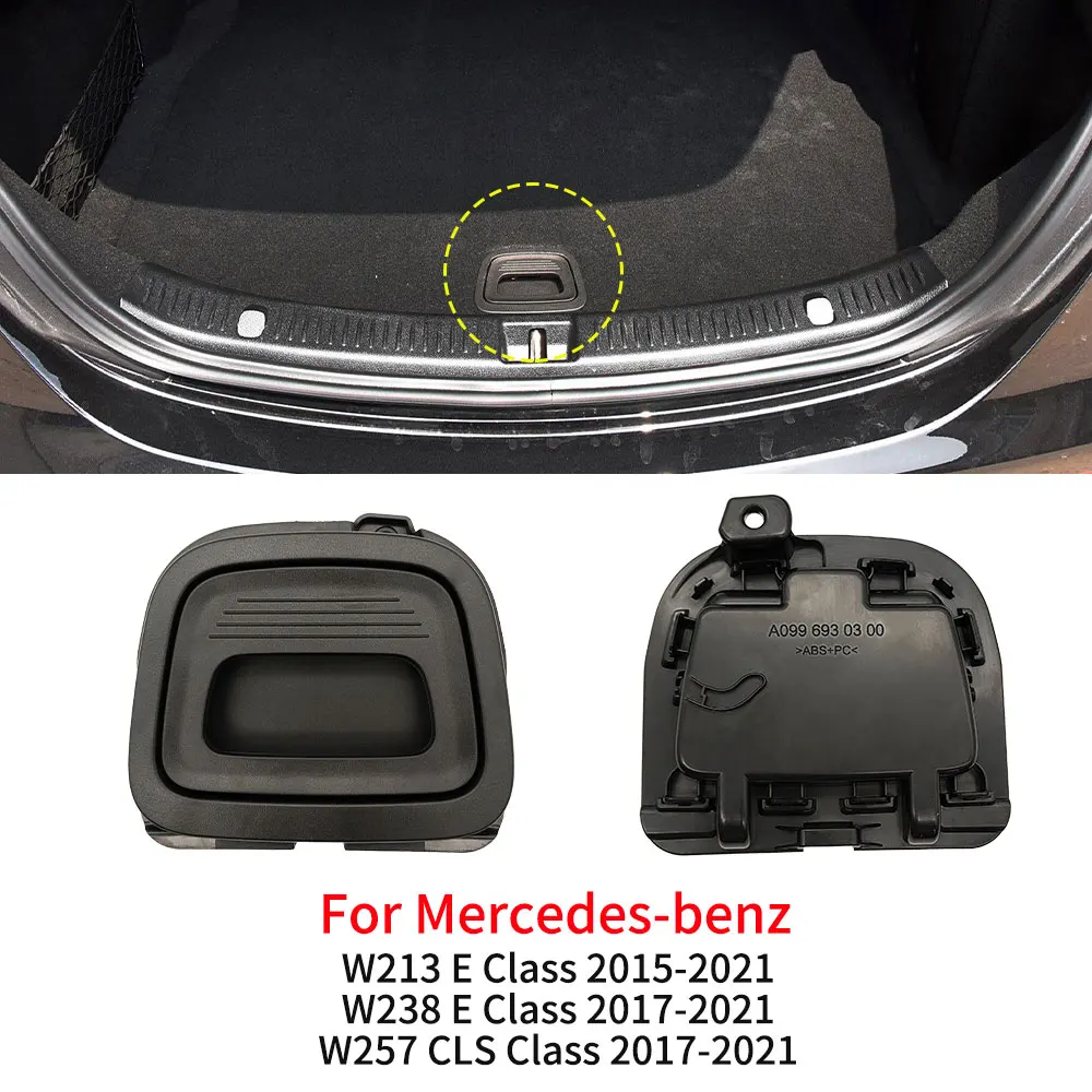 For Mercedes W213 W238 W257 Car Trunk Tail Cover Bottom Plate Mat Floor Carpet Handle Spare Tire Cover Lock For Benz E Cls Class