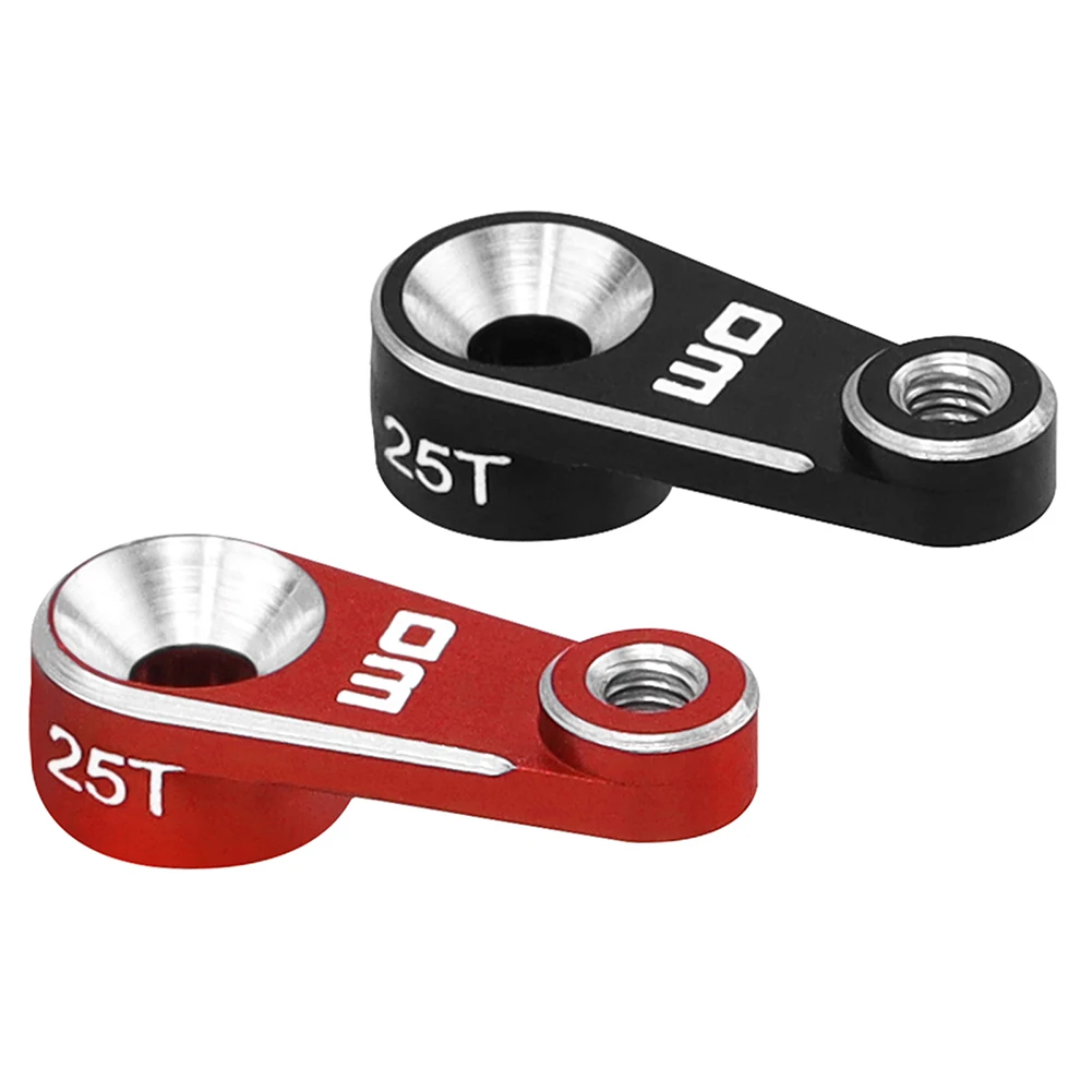 25T الأسنان سيرفو القرن ذراع التوجيه المعادن سيرفو الذراع RC توجيه سيرفو الذراع القرن ل 1/18 TRX4M RC الزاحف ل TRX4M RC الزاحف