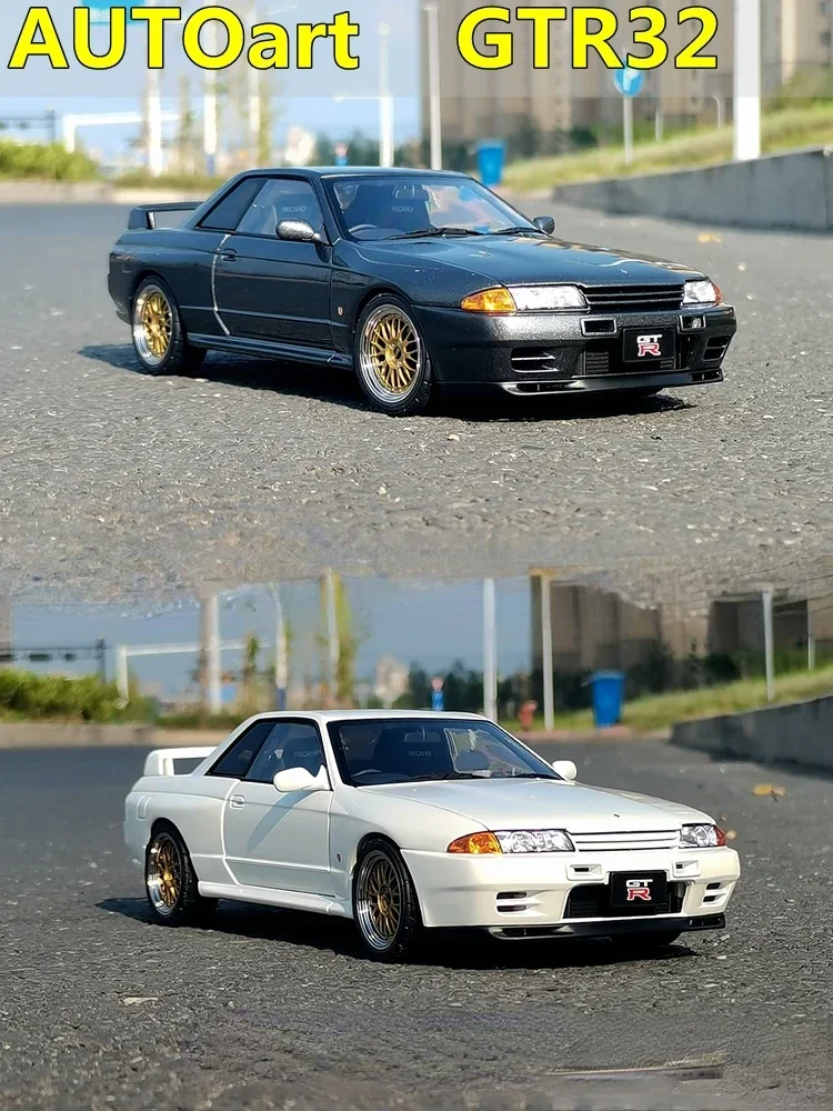 AUTOart 1:18 GTR R32 simulation alloy car model collection gift metal high-end collection gift ornament miniature model