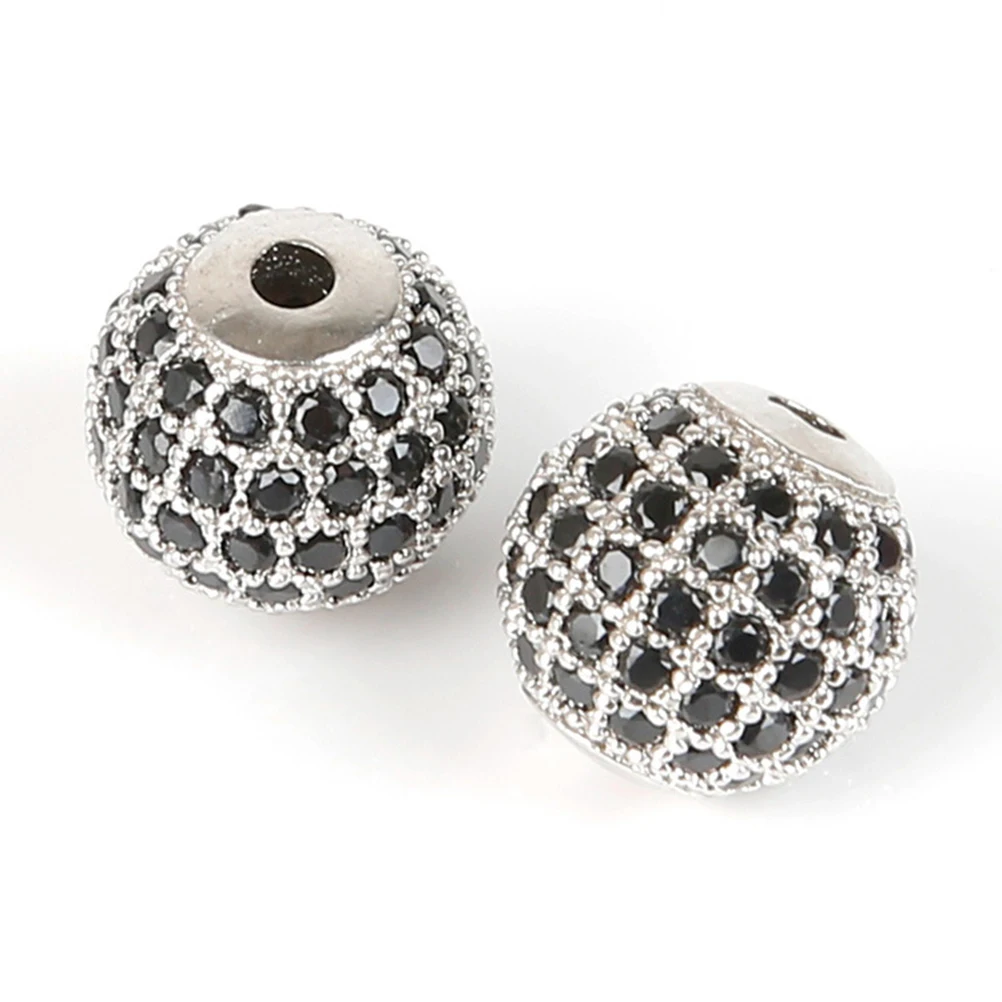 

10 PCS Number Silver Beads Spacer Jewelry Making Spacers Jewellery Bracelet