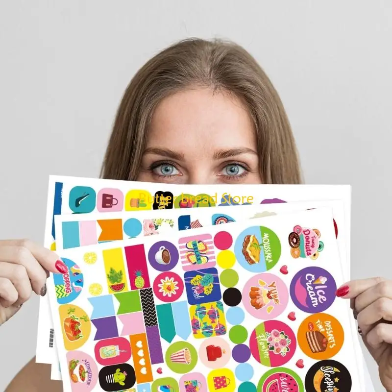 

W89C Planner Daily Calendar Scrapbooking Sticker for Decorating Planning Scrapbooking