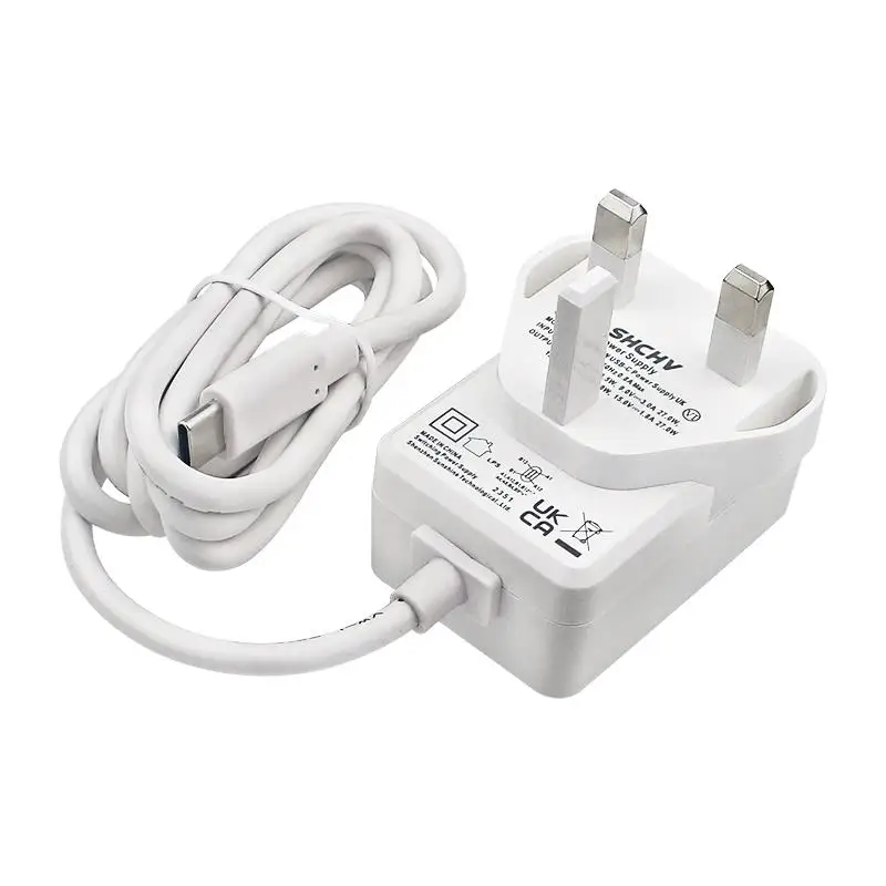 Adaptador de Alimentação para Raspberry Pi 5, 5A, 5.1V, 5A, Fonte de Alimentação, PD 27W, USB Tipo C, GaN Charger, EU, US, UK Plug, Raspberry Pi 5, 4B