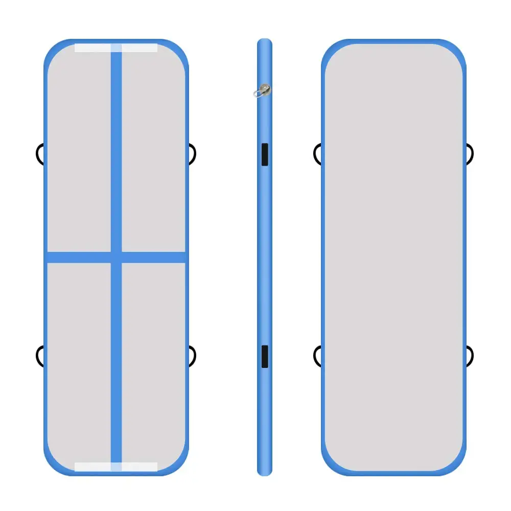 Kostenloser Versand 5x1x0,1 m 0,9mm PVC Aufblasbare Gymnastik Matte Airtrack Tumbling Matte für Innen/Außen verwenden Mit Elektrische Luftpumpe