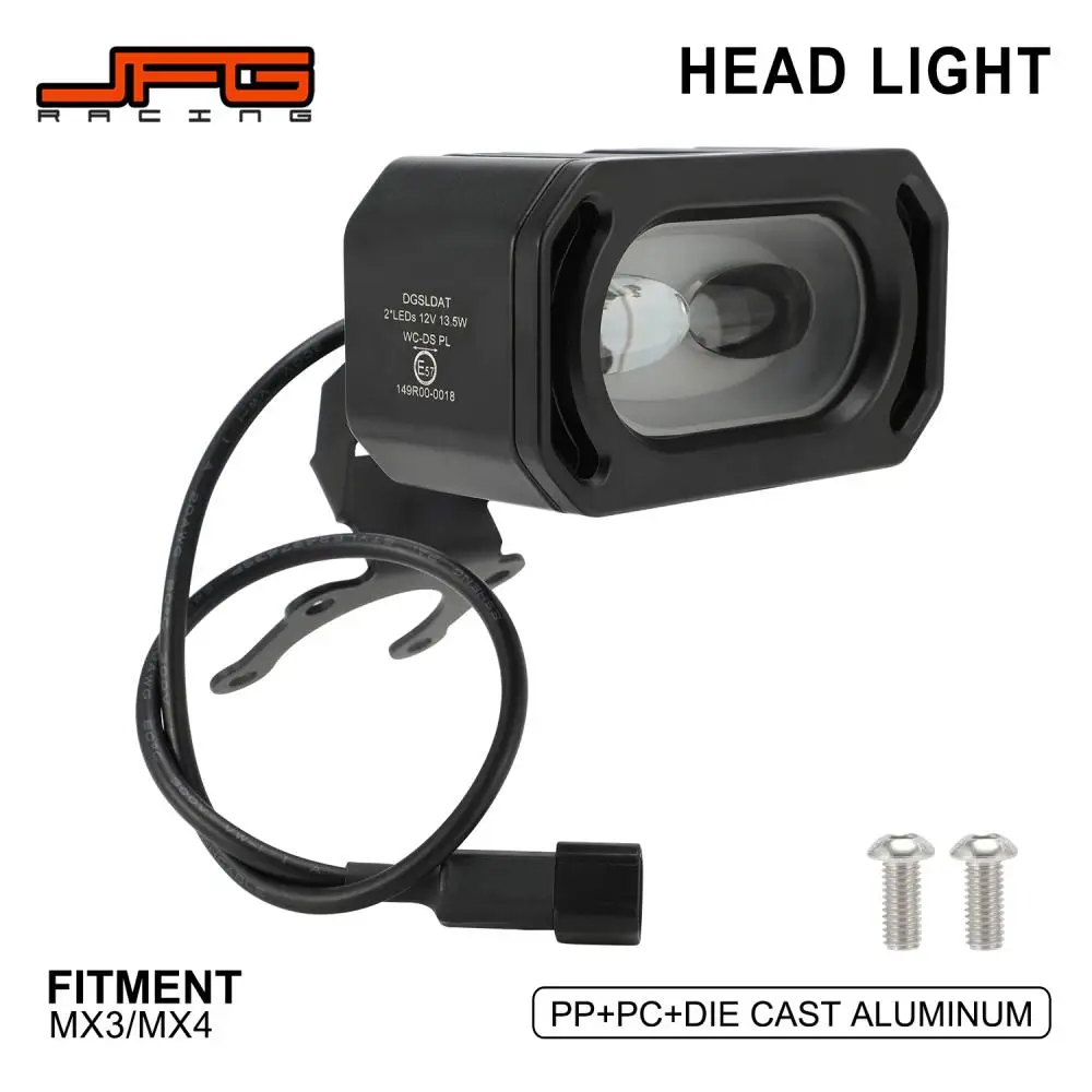 Head Light Lamp Headlight 2LEDs 12V 13.5W Motorcycles Accessories For Talaria Sting MX3 Talaria MX4 Electric Vehicle Dirt E-Bike