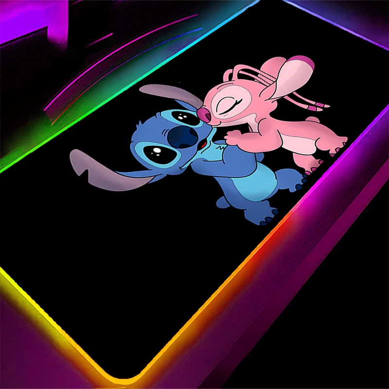 لوحة ماوس LED سنوبي الخلفية ألعاب الألعاب الرياضية الإلكترونية Playeocking اكسسوارات سرعة لوحة المفاتيح المطاط قفل حافة RGB حصيرة مكتبية كمبيوتر محمول #2