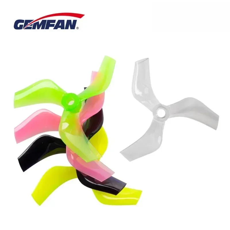 10Pairs(10CW+10CCW) Gemfan D75 - 75mm 3-Blade 3inch Propeller (Random Color)