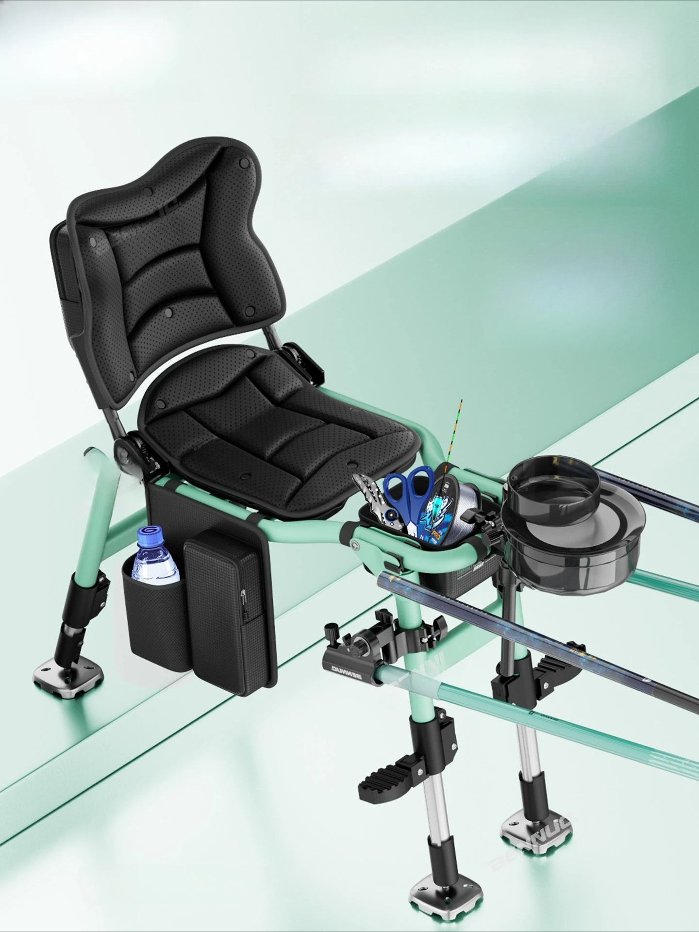 

Fishing chair, folding, portable, ergonomic, fishing chair