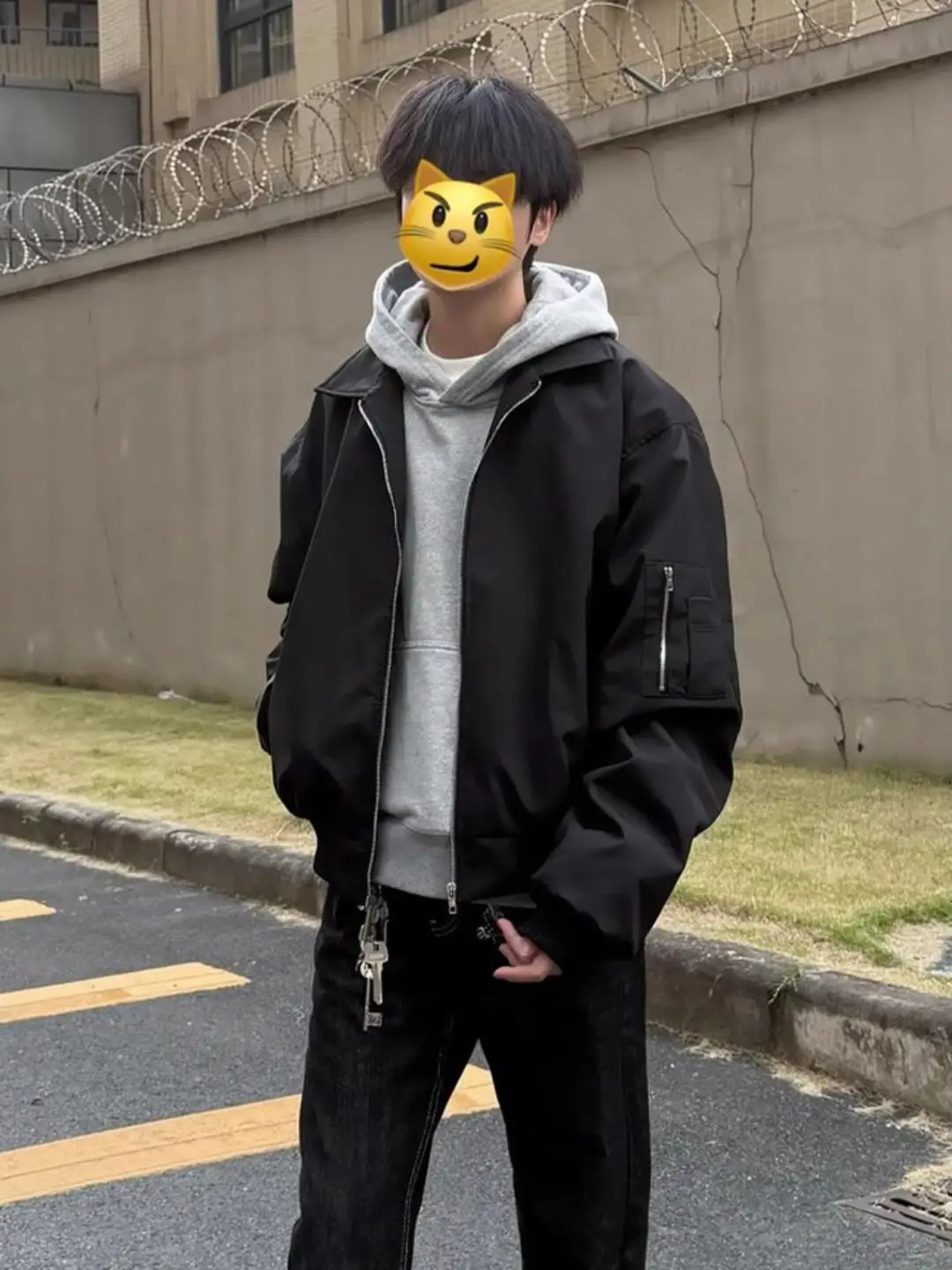 

Fall Men's ort Baseball Jaet 2025 New Sle Youth High School ort Length Collar up Baseball orm Polyester Fiber