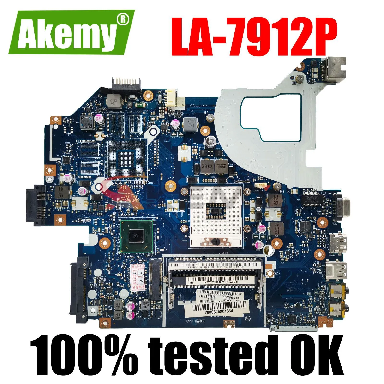 Q5WVH LA-7912P Mainboard For Acer E1-531 E1-571G V3-571G V3-571 gateway NV56R Laptop motherboard NBY1111001 HM76 DDR3