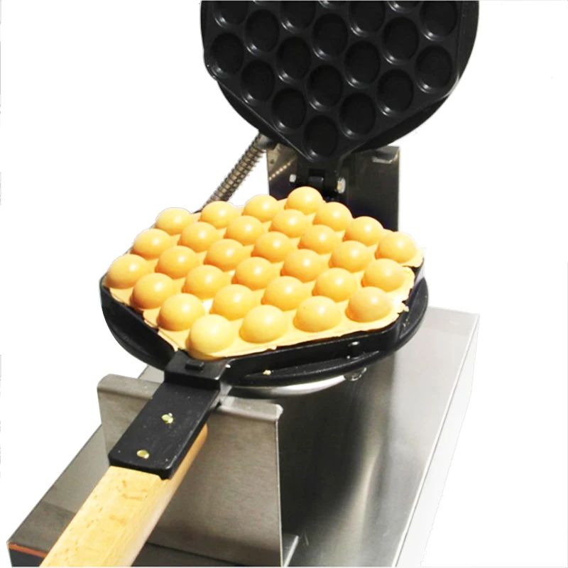 Máquina de fazer waffle antiaderente elétrica, Egg Bubble Waffle Maker, Eletrodoméstico, Cozimento Snack Waffle Bread Baking Make, Comercial