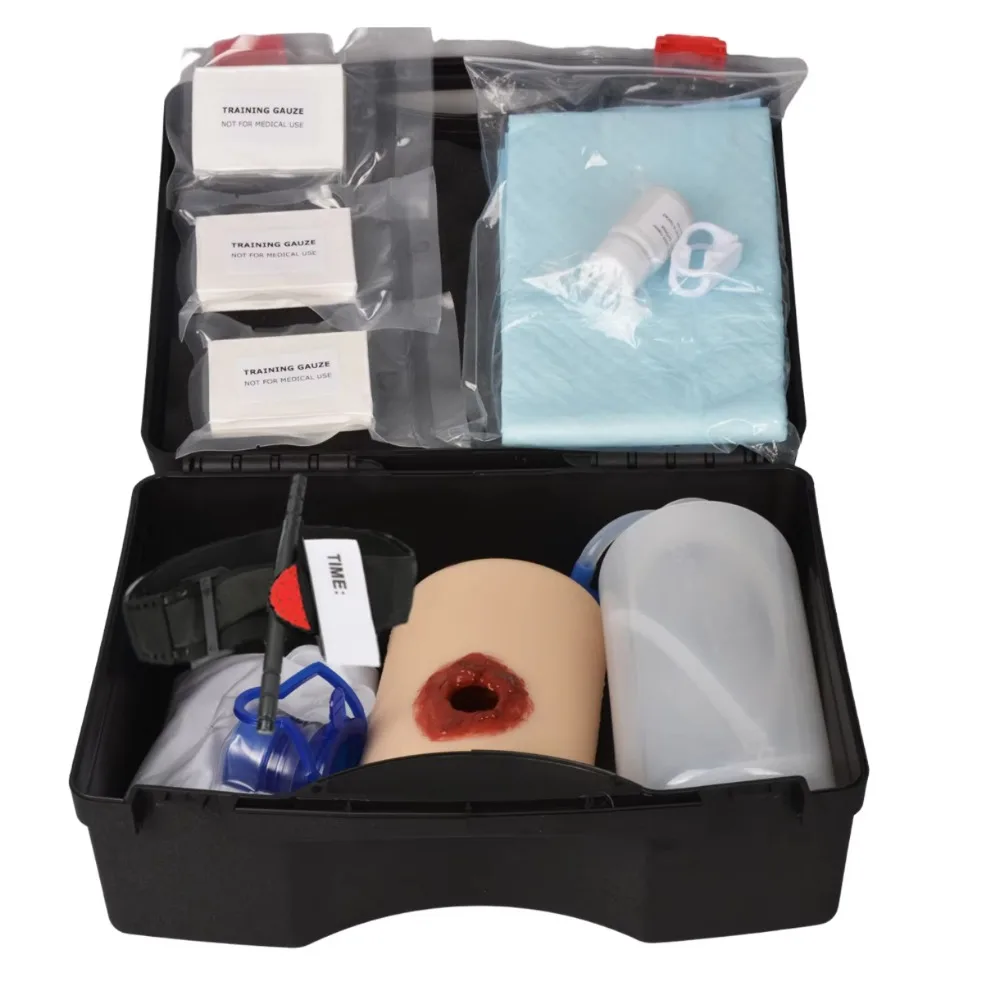 Silicone Injury Simulation Trainer Tourniquet Hemostasis Model for Medical Courses Medical Courses, Medical Teaching Training