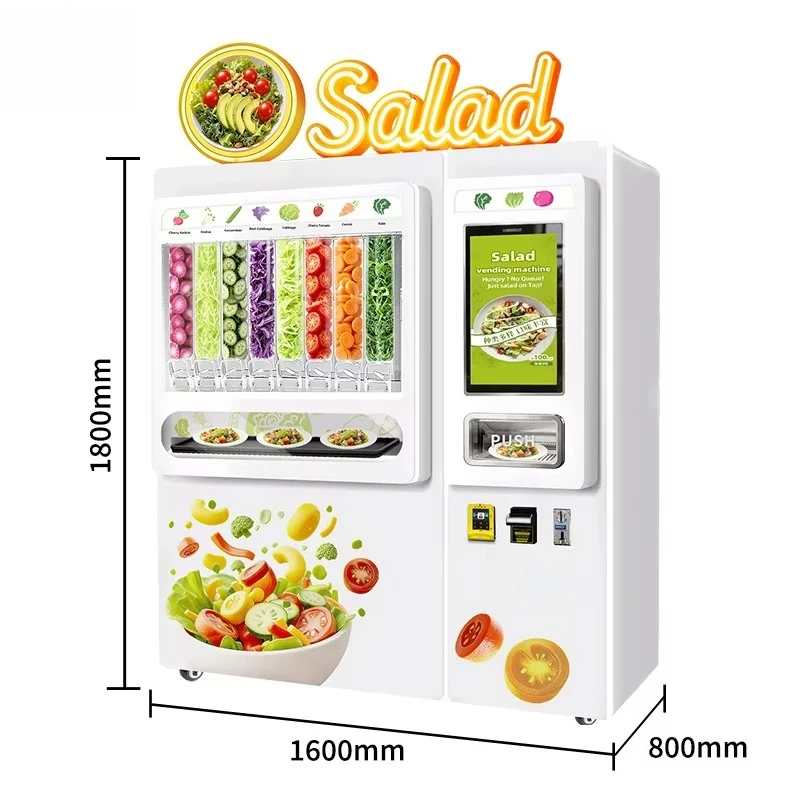 Werksqualität, globaler Bestseller, unbemannte Smart-Maschine für die kommerzielle Salatherstellung im Einkaufszentrum
