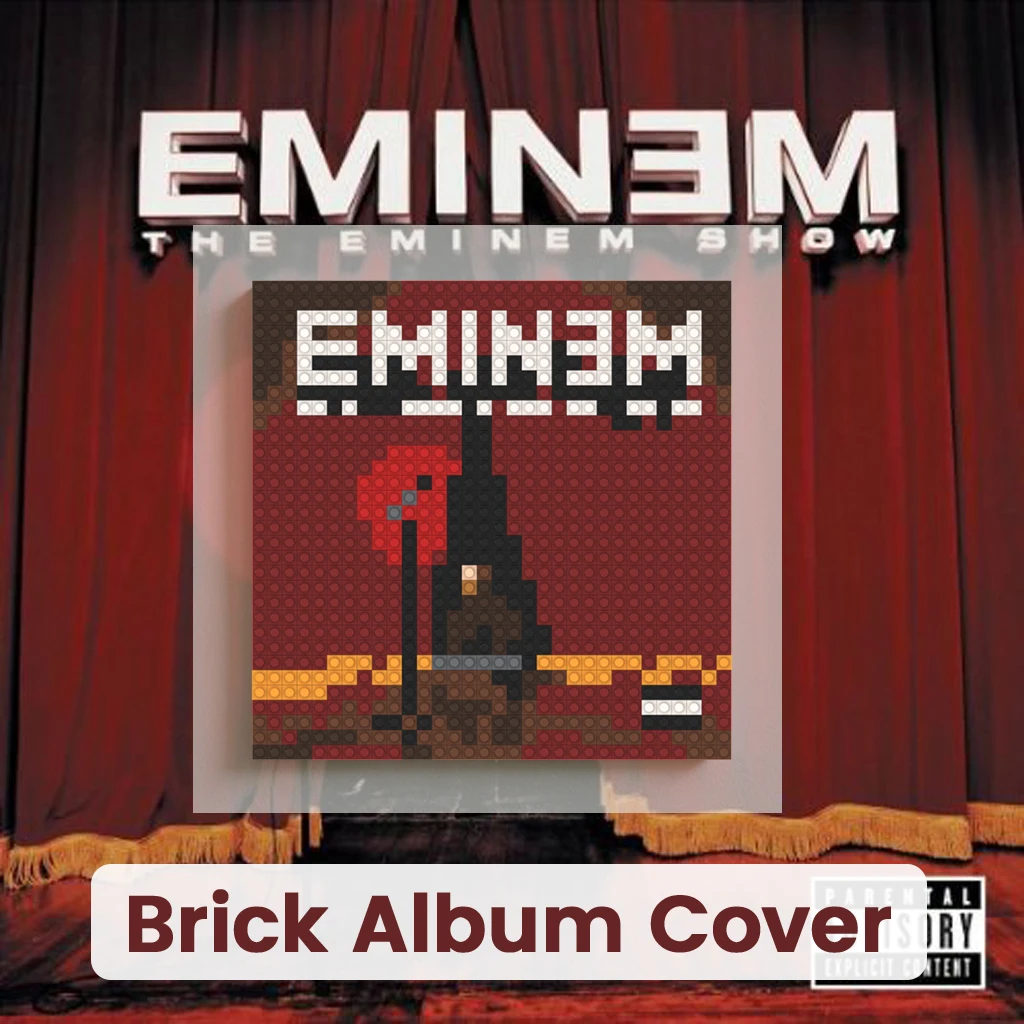 E-Eminem Hardcore Rap Music Mosaic MOC Building Brick DIY Art Painting Home Wall Decor Collection Gift For Music Lovers