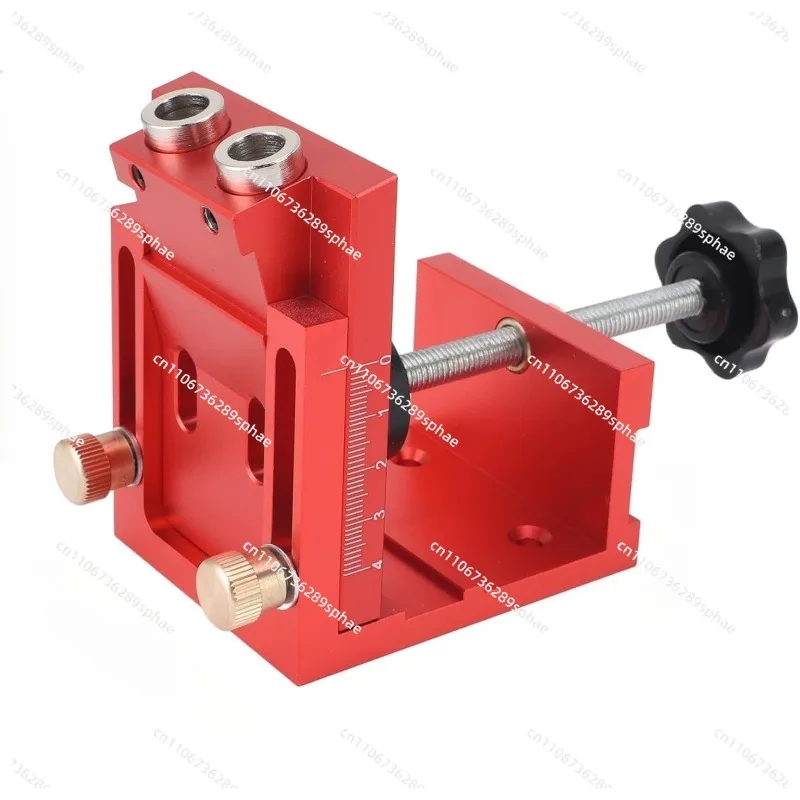 Woodworking punch, adjustable oblique hole positioner, wood plate punching, hardware tools, cabinet plate aluminum alloy