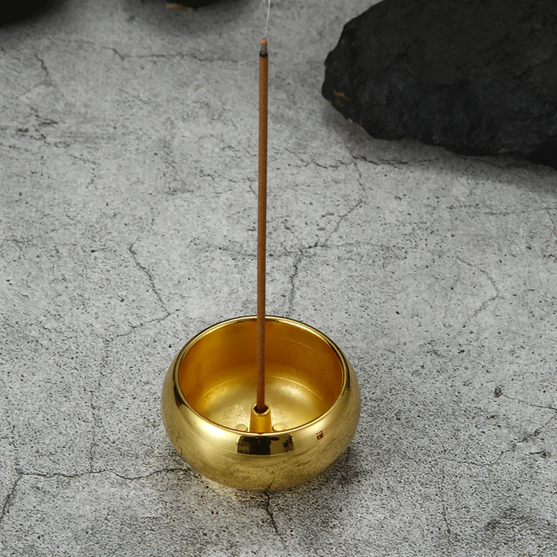 Metal Incense Burner Alloy Copper Incense Holder Incense Plate Insence Ash Catcher Buddhism Supplies Home Decor