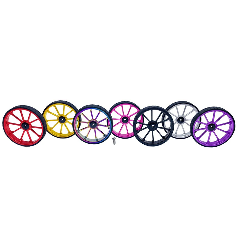 

1 пара расширенных утолщенных колес Easy Push для складных велосипедов Brompton Birdy, полые алюминиевые колеса с подшипниками Easy Wheels