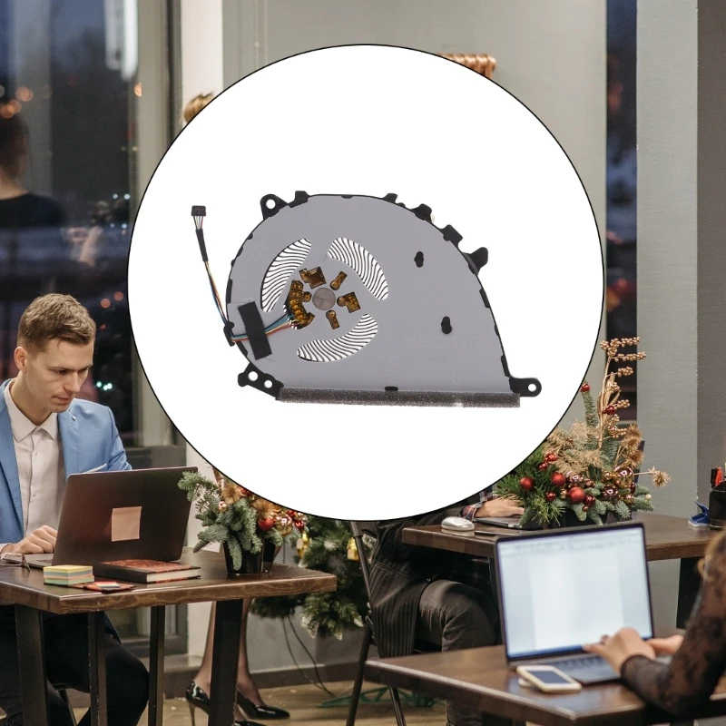 مروحة تبريد معدنية للكمبيوتر المحمول UX425 UX425EA UX425JA كفاءة وحدة المعالجة المركزية لتبديد الحرارة الأداء الأمثل