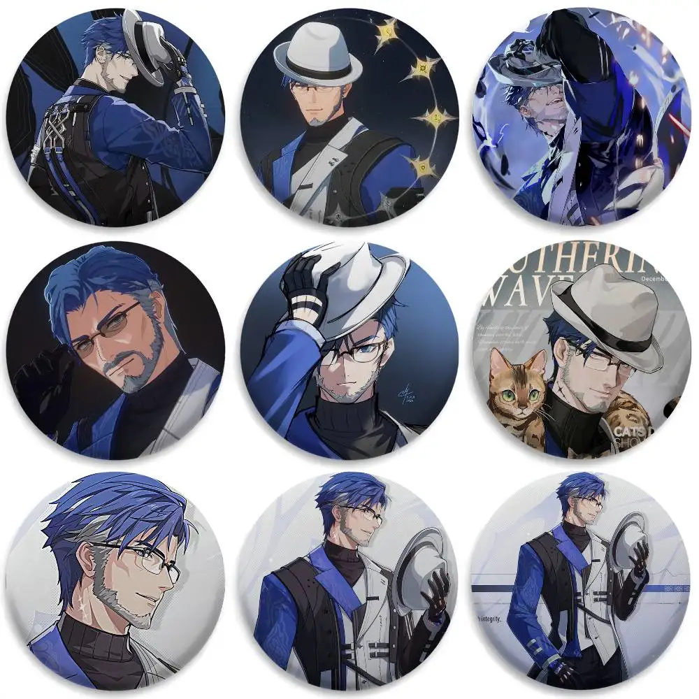 

Yuanwu Wuthering Waves Badges Round Exquisite Badge Brooches Creative Pins For Clothes Hat Backpack Gift Accessories