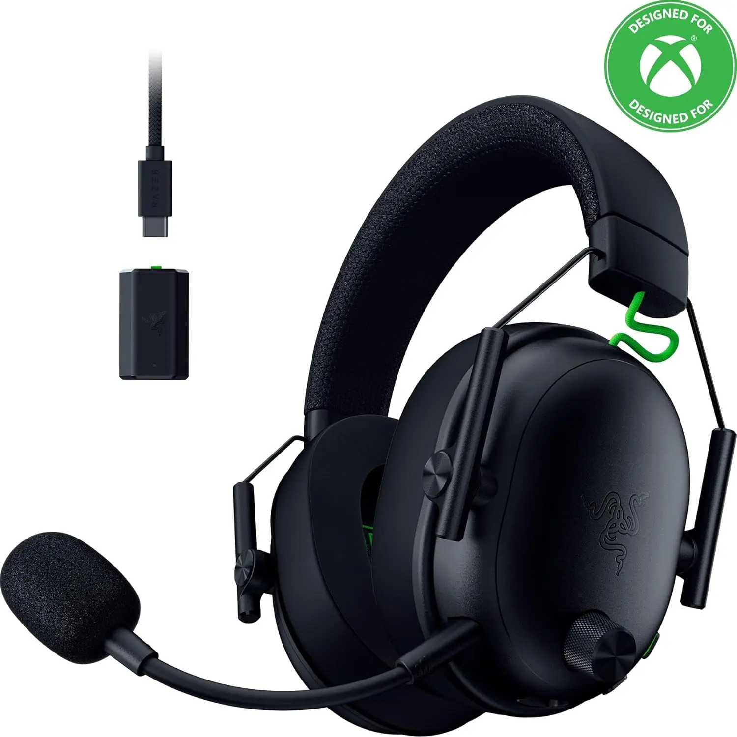 

Wireless Gaming Headset for Xbox, PC, Mac, PS5: 50mm Drivers - Super Wideband Mic - Bluetooth, USB - Long Battery Life