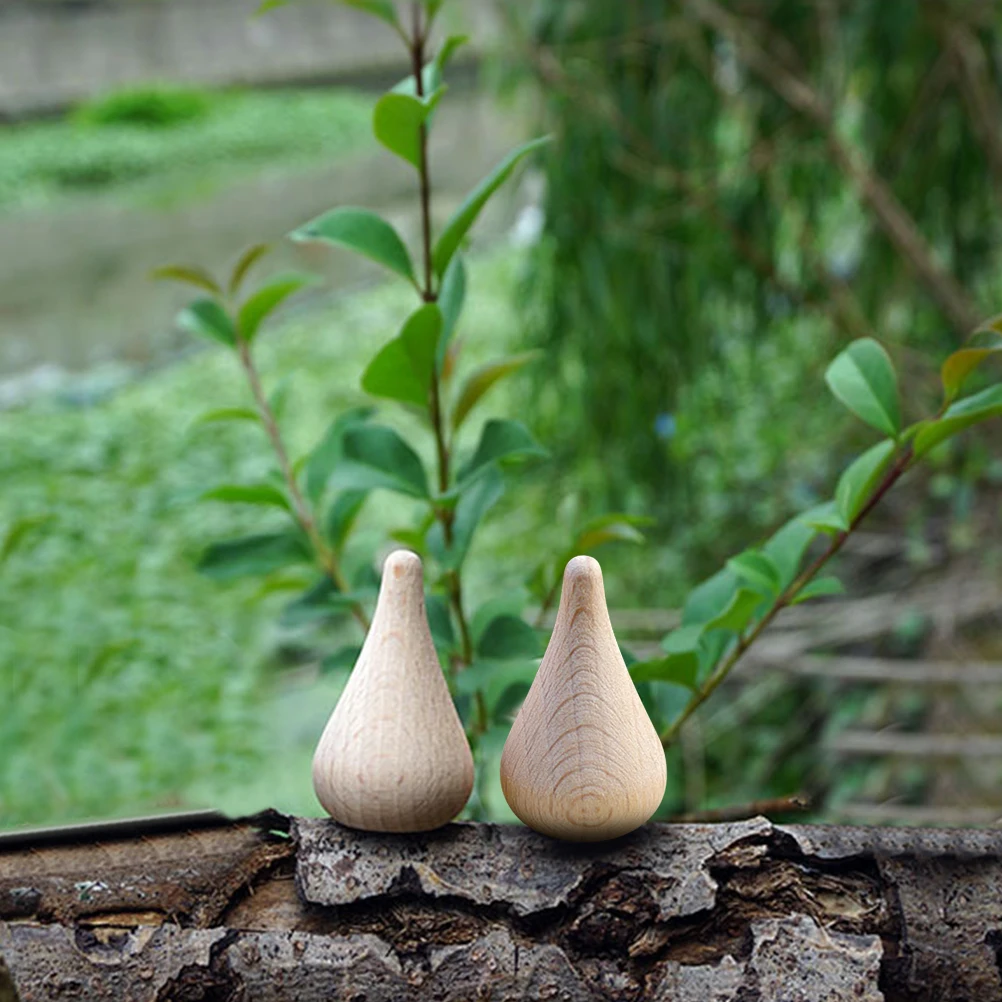 

8Pcs DIY Wooden Water Drop Models Unfinished Beech for DIY Decor and Gifts Graffiti Beech Adornment Wooden Water Drop Decor