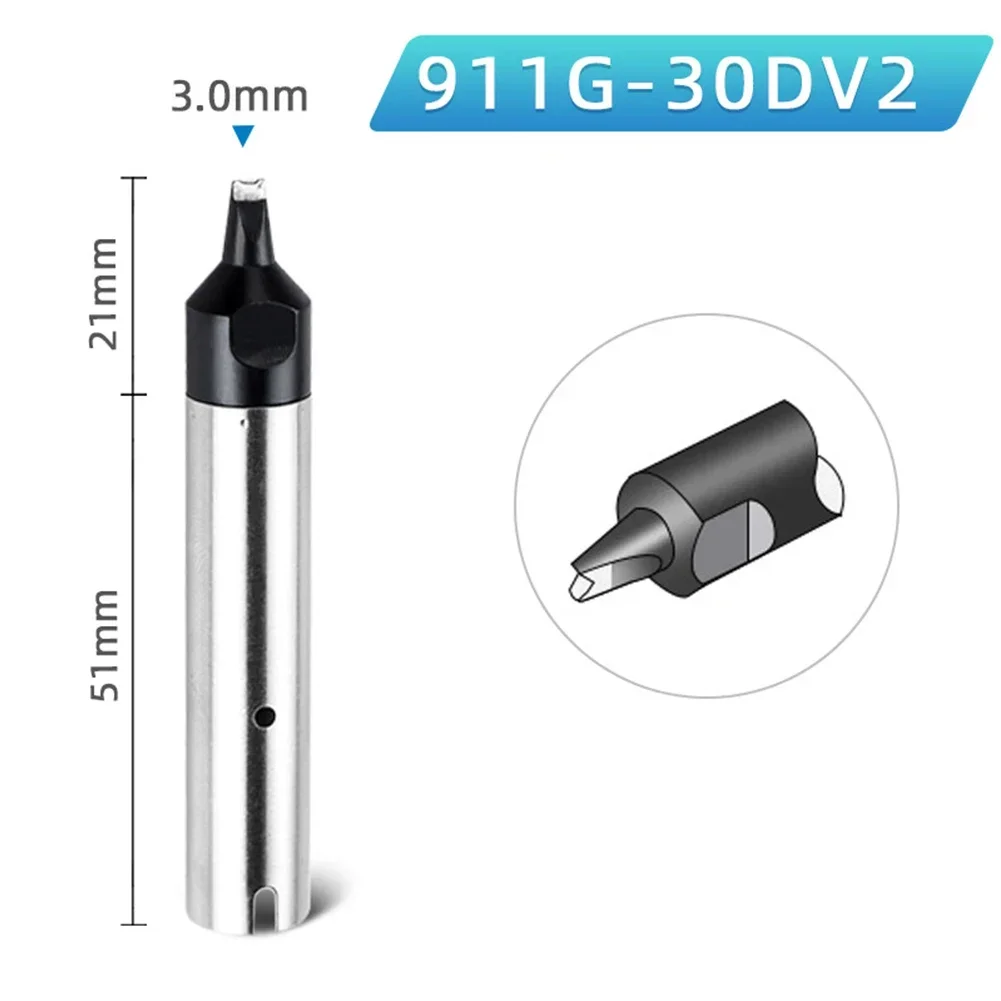 1pc 911G Series Soldering Iron Tip For 16D 20D 30D 40D 50D 16DV1 20DV1 24DV1 30DV1 40DV1 50DV1 16DV2 20DV2 24DV2 30DV2 40DV2