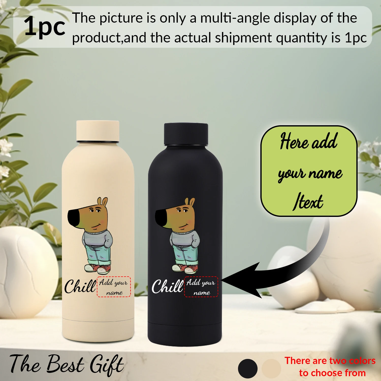 

Бутылка для воды с логотипом по индивидуальному заказу, 17 унций, с крышкой, изолированная для горячей и холодной воды, вакуумная еда, чашки для напитков с внутренней стеной из нержавеющей стали