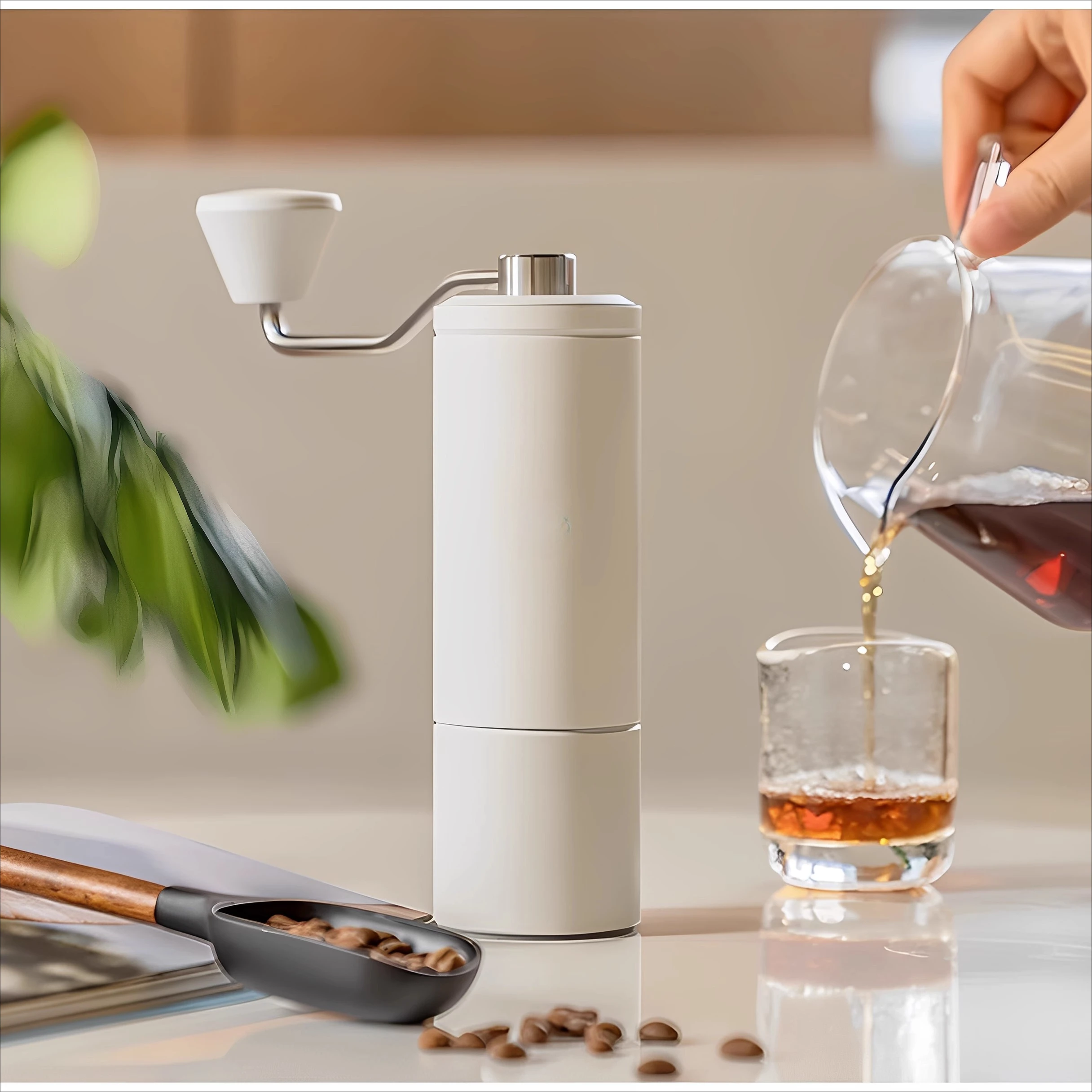 C5/C3S Household Hand Coffee Grinder Hand Brewing Italian Grinding Double Shaft