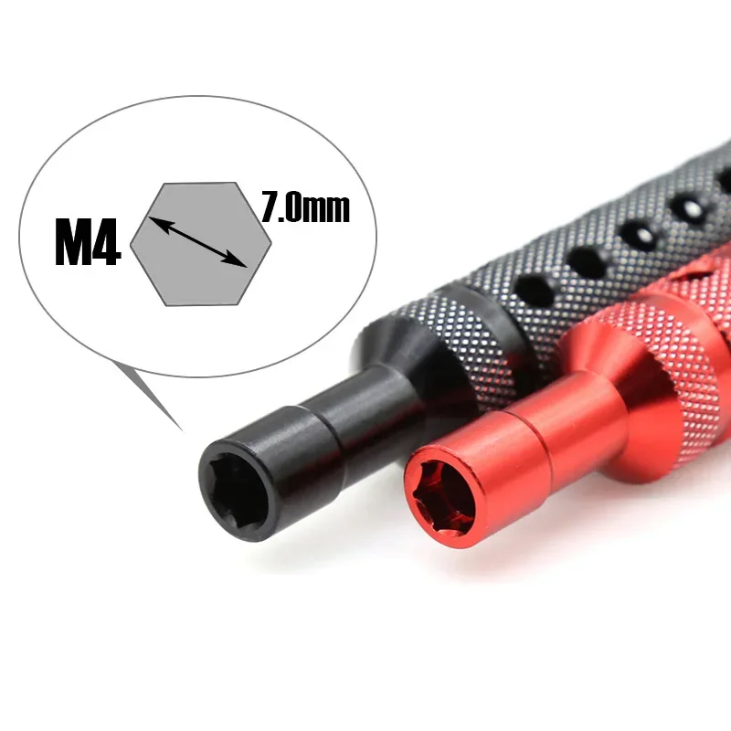 7mm Hexagonal Hex Screw Driver Wheel Tool Screwdriver M4 Lock Nut Driver Socket Sleeve for RC Car Aircraft FPV Quadcopter Parts