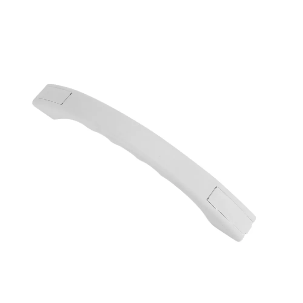 

Sturdy Handrail White Curved Handle with cap Polypropylene Lightweight Grab Bar Door Entry Handle Cargo Trailer