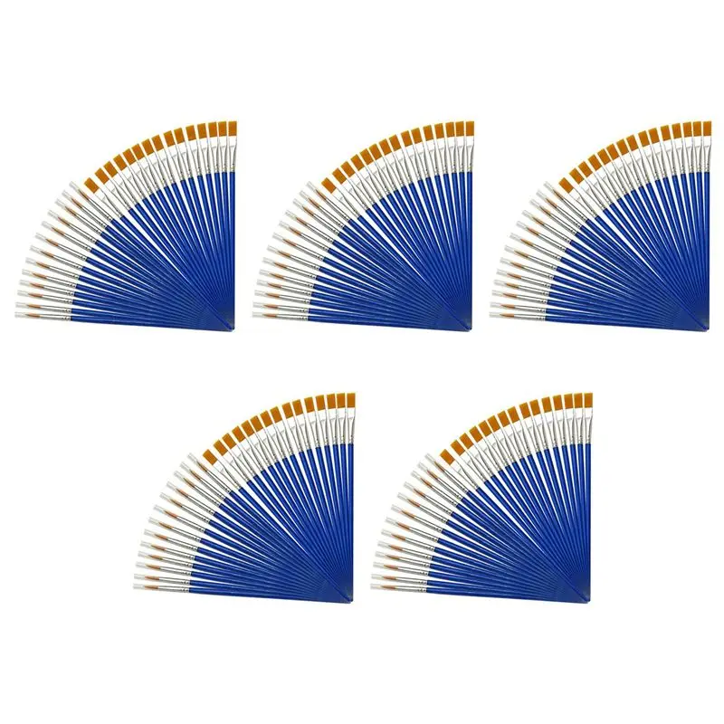 x64a-500-pieces-kids-paint-brushes-set-for-watercolor-oil-painting-flat-pointed-brush-for-body-face-nail-craft-art