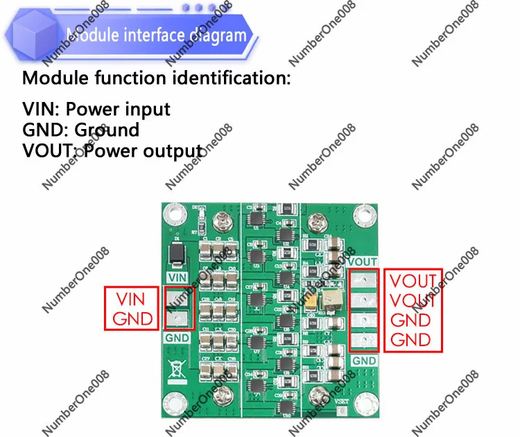 LT3045 10 Parallel Low Noise Linear Power Module, 4 Layer PCB Positive Voltage Regulator Board for Noise Sensitive Devices