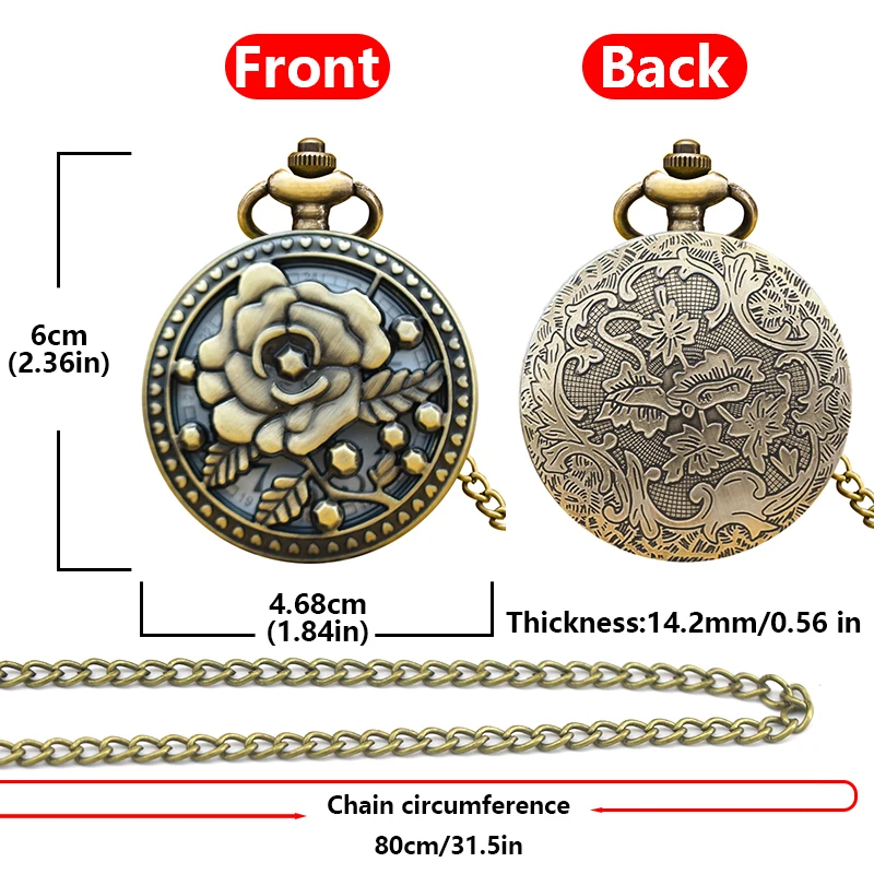 Винтажные бронзовые креативные Резные кварцевые карманные часы-Раскладушки с вырезами и цветами на ожерелье модный подарок для девушки студента