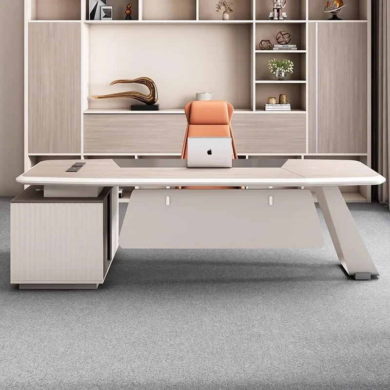 Simple Modern Manager President Computer Desk Table Chair Combination  Office Desk