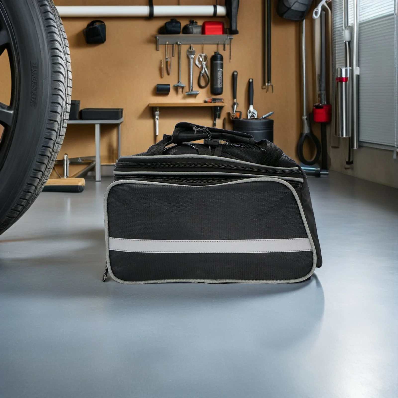 

Rear Seat Saddle Rack Pouch Trunk Bag Cycling Waterproof Large Capacity Multi Pocket Bike Pouch Rack Bag Accessories