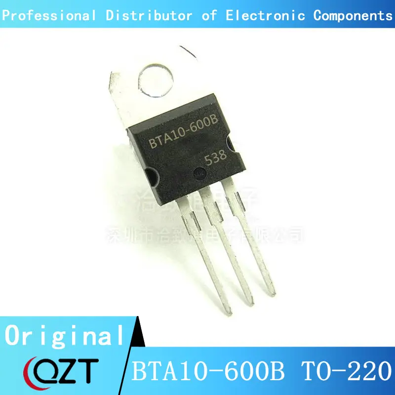 10 pz/lotto BTA10-600B TO220 BTA10-600 10-600B 10A 600V TO-220 chip nuovo spot