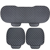 Kcimo Universal Car Seat Covers Pu Leather Car Seat Protector Four Seasons Car Seat Cushion Chair Carpet Pad Auto Accessories
