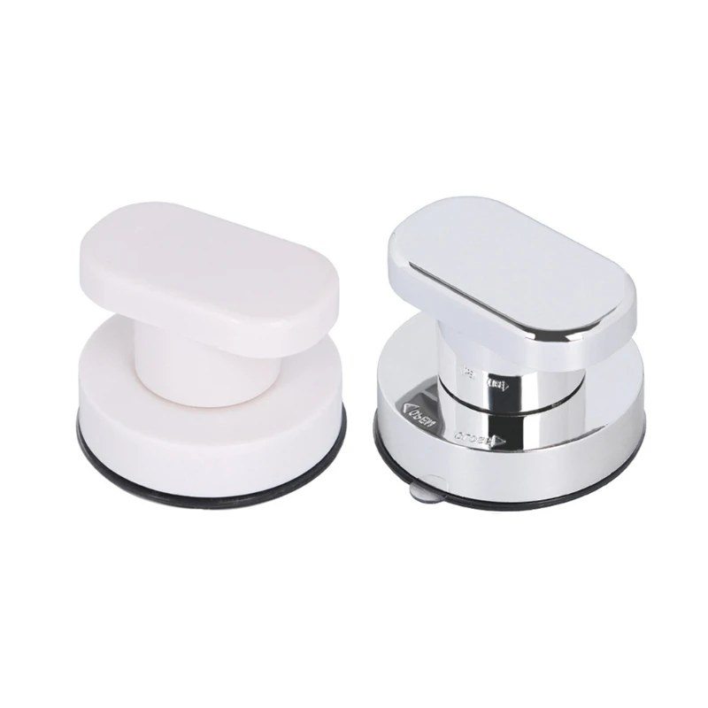 

Suction Cup Handles Powerful Kitchen Drawer Cabinet Knob Shower Handles Toilet Bathroom Sliding Door Handle White/Silver